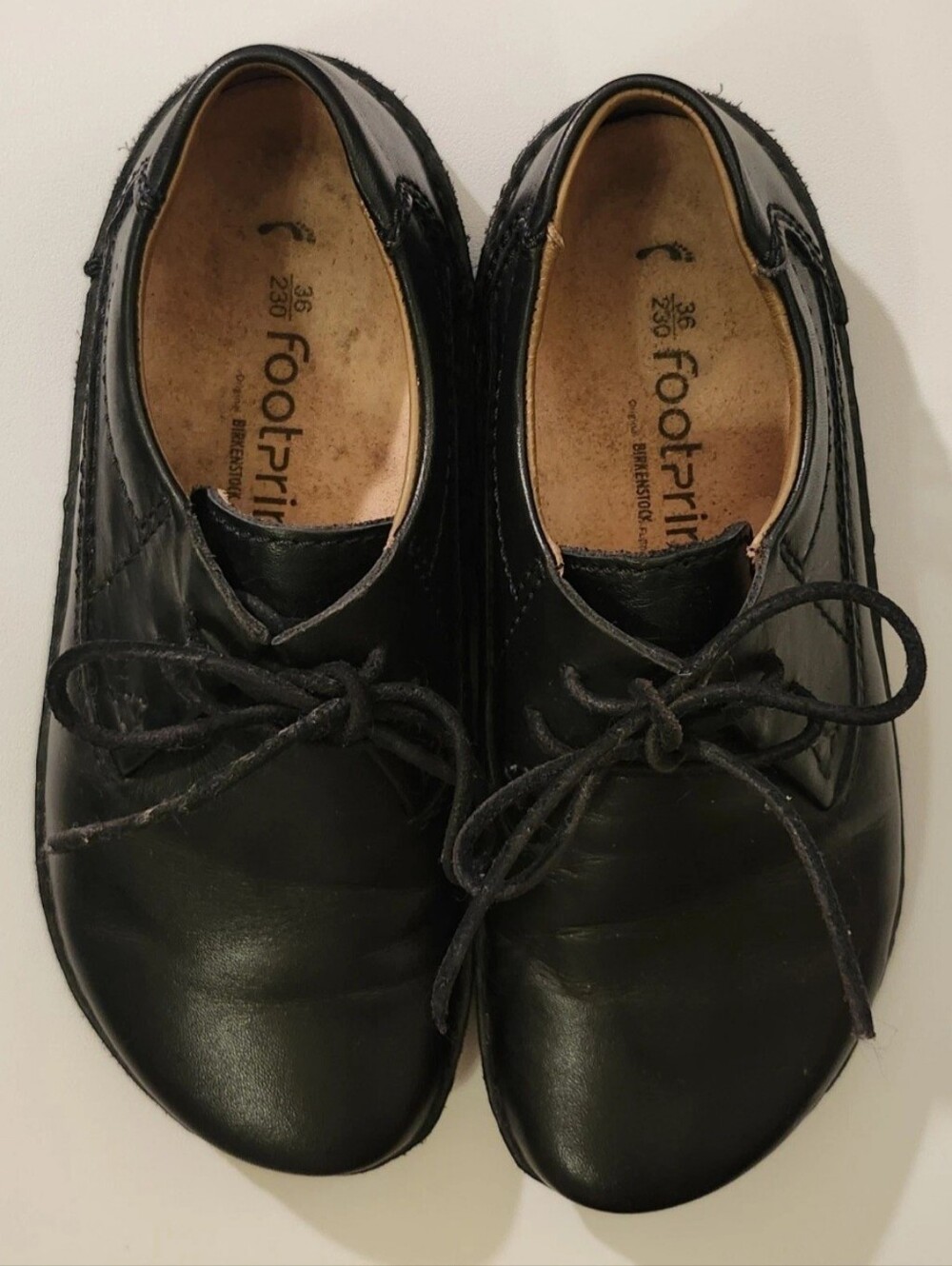 Vintage Birkenstock Black Memphis Leather Oxford Shoes - 36EU / 5" 🇩🇪